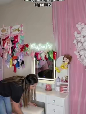 Vanity de pequeños espacios #vanitymirror #tiktokshopsummersale 