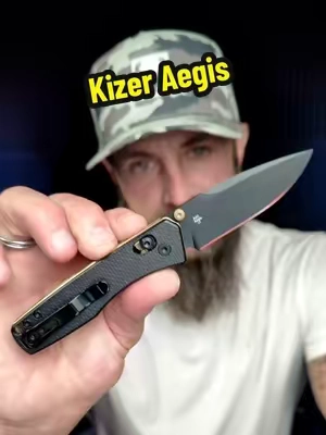 The Kizer Aegis is a compact EDC that doesn't compromise on quality. With a 2.8" AEB-L stainless steel blade, a lightweight 2.73 oz build, and a black Micarta handle, it's comfortable to carry and ready for everyday tasks. #Kizer #KizerAegis #EDC #PocketKnife #EverydayCarry 
