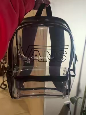 @vans new old skool clear backpacks for kids back to school shopping! 🖤✨ #backtoschoolshopping #vans #backpacks #clearbackpack 