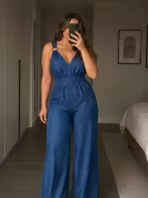 The missing summer essential💙#OOTD #jumpsuit #womenfashion #outfit #tiktokshopmademebuyit 