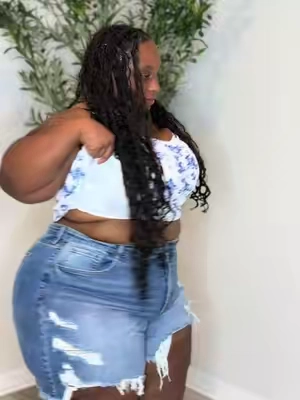 Plus Size Jeans Shorts distressed #plussize #fashion #shorts #tiktokshop #fyp 