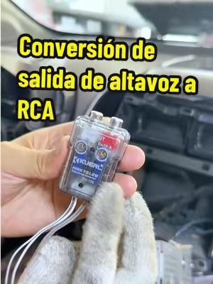 Desbloquea los graves ocultos y libera toda la potencia de tu sistema. Este convertidor de alta a baja transforma el débil audio de fábrica en una bestia lista para subwoofer: señal limpia, instalación sencilla y una mejora inmediata. Conéctalo y SIENTE la diferencia. 🔥#CarAudioUpgrade #SubwooferSetup #CarStereo #AudioConverter #BassBoost