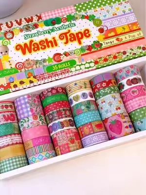 So many cute washis!!🥹 #washitape #journalsupplies #decorativetape #washi #journaling