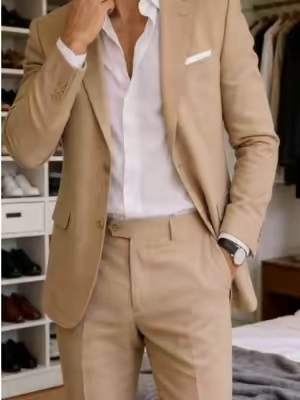 #twopieceset #mensfashion #suit ##casualoutfits #tiktoksummersale 