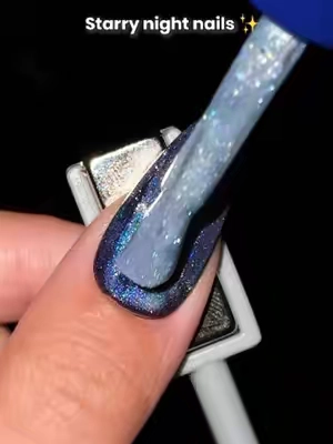 If you're obsessed with galaxy vibe, you have to try these🌌💙✨ ✨ Beetles 20 Colors Cosmic Spark Cat Eye gel Nail Polish Set #beetlesgelpolish #tiktokshopsummersale #colorstory #galaxy  #naillove #galaxyvibes