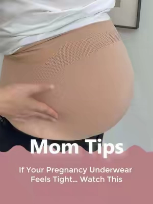 If Your Pregnancy Underwear Feels Tight….. Watch This#momcozy #pregnant #pregnancyunderwear #apronbelly #bbelly 