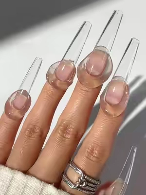 Beginner-friendly, but strong enough for all-day wear 🤍☺️#gelxnails #diynailsathome #nailhack #nailglue #easynails 