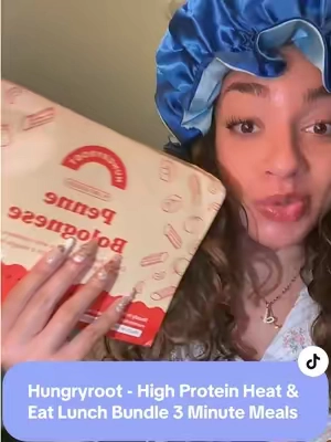 i’m impressed 😳‼️ #hungryroot #highproteinmeals #mealprepideas #tiktokshopcreatorpicks Hungryroot High Protein Heat & Eat Lunch Bundle - 3 Meals, Ready in Minutes | Italian Penne Bolognese, Mexican Chicken Chile Verde, Thai Green Curry Chicken @Hungryroot #tiktokshopsummersale 