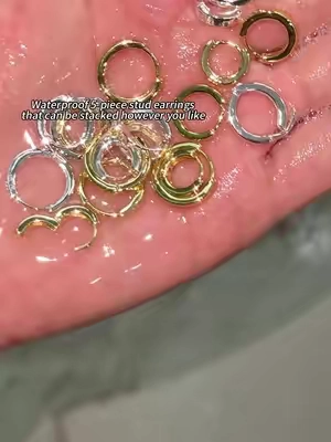 The shine showed up before I did.🏖️💗🌟 #Dearmay #jewelry #earrings #dealsforyoudays #summervibe 