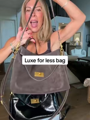 So chic!! These look expensssiiive! So exited to use these bags all fall 🤎 #tiktokshoppurse #leatherbag #fallbag #envelopebag #tiktokshopcreatorpicks 