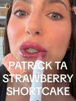 NEW strawberry shortcake Patrick Ta lip balm! Limited edition so run it’s the perfect color 🍓  @Patrick Ta Beauty  #patrickta #patricktabeauty #lipbalm #summerturnup #tiktokshopcreatorpicks 