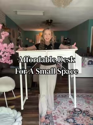 Desk with 2 drawers ✨ #desk #furniture #tiktokshopcreatorpicks 