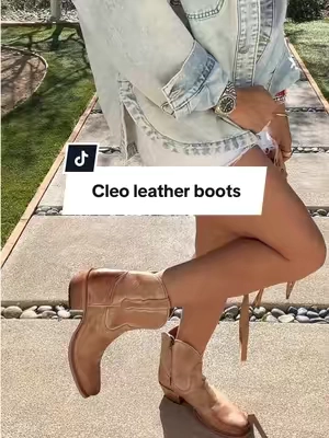 Cleo Wolf distressed leather boots are timeless and  made to last! #cleoboots #westernboots #cowboybootsforher #tiktokshopcreatorpicks #tiktokshopnewarrivals 