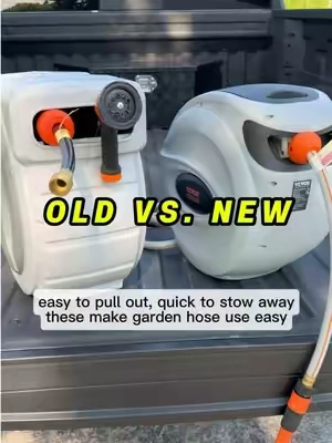 These upgraded retractables make garden hose use quick and easy. #garden #hose #retractable #waterhose 