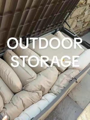 I have the 120gallon one! #deckbox #patiofurniture #patioideas #outdoorstorage #tiktokshopcreatorpicks 