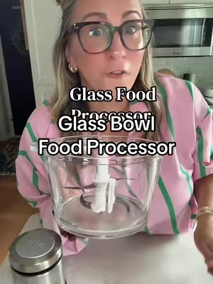 Upgrade your plastic to glass.  #glassbowl #foodprocessor  