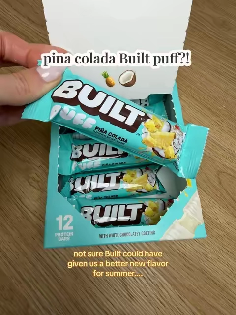 #builtbar #builtpuff #pinacolada #proteinbar 