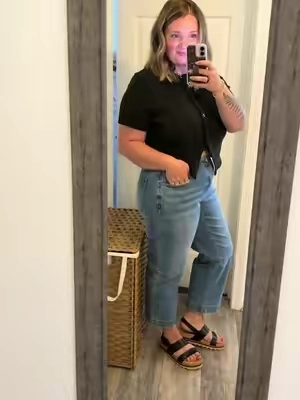 The perfect amount of stretch🤩🫶🏼 #midsizefashion #curvyfashion #teachers #backtoschool #fallfashion 