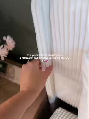 This bed frame was so easy to put together and looks so good @amerlifeofficial #tiktokshopsummersale #homefinds #bedframe #bedroommakeover #tiktokshopblackfriday                    Bedroom Makeover Bed Frame Bedroom Aesthetic