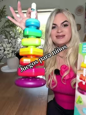 🌈 Este juguete para apilar es una forma divertida de aprender mientras juegan. Sus piezas de diferentes tamaños y colores ayudan a desarrollar la coordinación mano-ojo, la motricidad fina y el reconocimiento de formas y colores. Además, algunas piezas giran y hacen sonidos, manteniendo a los pequeños entretenidos por más tiempo. 👶✨ 📍Si vives en Estados Unidos, puedes encontrarlo en mi carrito de compras. #TikTokShopCreator #BabyToy #ToddlerToys #LearningThroughPlay #MomFinds