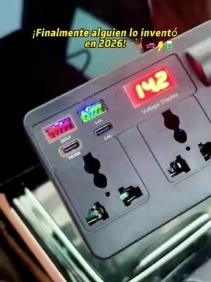 Un invento del futuro... ¡Este adaptador de corriente para coche es revolucionario! ¡Cambia por completo tus viajes por carretera! #consejosparacoche #trucosparacoche #tiktokshopsummersale #autoparts #caraccessories #summerfinds