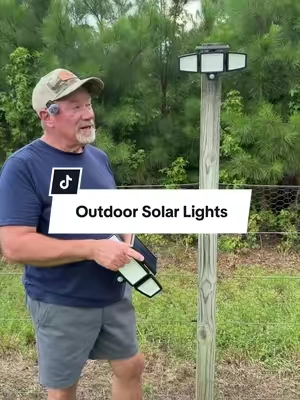 Outdoor Solar Lights 2500LM 210LED Security Lights,3 Heads Dimmable SpotLights with 3 Modes,IP65 Waterproof #solarlight #outdoorlighting #outdoorlights #securitylight #tiktokshopcreatorpicks @Usv-milly 