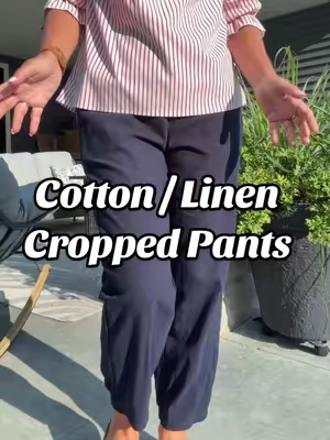 Cotton / linen cropped pants by @TanmingFashion #linenpants #cottonpants #tiktokshopsummersale #creatorsearchinsights #fashioncontent 