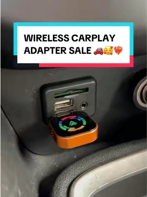 If your car has CarPlay, but it is wired, try this.💕#wirelesscarplay #wirelesscarplayadapter #tiktokshopcreatorpicks #dealsforyoudays #yurnlv 