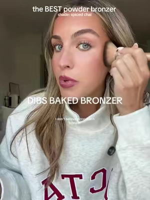 the best powder bronzer I've ever used  #bronzer #bronzertutorial #powderbronzer #dibsbeauty 