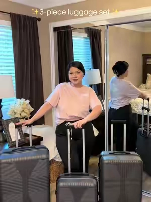 Loved this 3 set of suitcases! Durable and smooth ✨ #tiktokshop#luggage