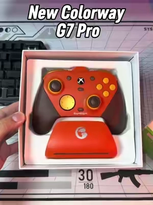 Gamesir G7 Pro AMBER FLAME 🔥 new orange colorway Wired for Xbox and wireless for Pc and Phones #gamesirg7pro #controller #gaming #gamesir #gamingcontroller 