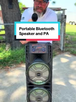 This is the perfect Bluetooth speaker to bring to your parties if you’re looking to do karaoke or use it as a PA system!! It comes with the wireless microphone and tons of power👀👀👀 or just use it to blast music all night #blutooth #bluetoothspeakers  #summerviber #karaoker #portablespeaker