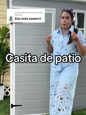 Respuesta a @Mariela tienes sueño de Casa. Tienes piscina y tenías la idea de hacer un pequeño baño fuera de la casa no te gastes miles de dólares cuando con esta casita de patio fácil y rápido. Tú mismo lo puedes hacer esta casita está muy económica ##tiktokshopcreatorpicks##tiktokshopsummersale##tiktokshopblackfridaysale##casitadepatio