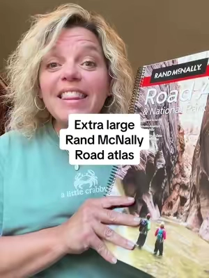 Everyone needs ONE atlas! Plus these are just fun to look at. #nationalparks #atlas #randmcnallyroadatlas #map #tiktokshopsummersale 