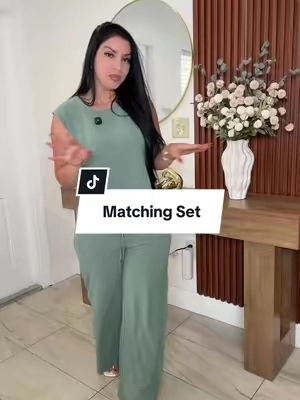 Women's Linen Breathable 2 Piece Set, Sleeveless Crop Top & Wide Leg Pants, Drawstring Waist, Summer Vacation, Beach Resort Wear, Effortless Chic Style #tiktikshopcreatorpicks #tiktokshopsummersale #summeroutfits #matchingset #womenswear 