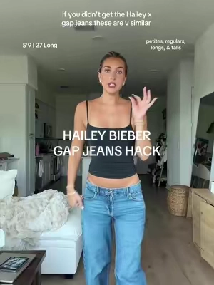 Top 2 fave GAP jeans and they are almost identical to the Hailey Bieber x gap ones