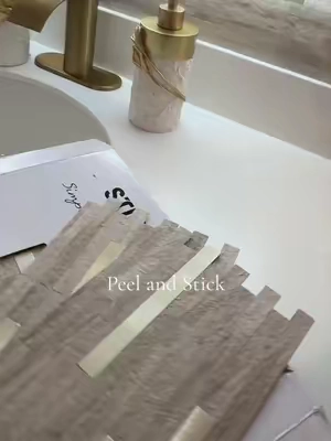 STICKGOO 20 Sheets Peel and Stick Backsplash Tile, Tile Stickers, Stick on Backsplash for Kitchen and Bathroom, Volakas White Look PVC Mixed Metal Silver Self Adhesive Wall Tiles ##peelandstick##walltiles##homeimprovement##waterproof