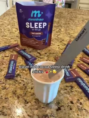 I LOVE Moonbrew 😍✨ the hot cocoa is so yummy before bed and it has magnesium! 💤 #moonbrew #magnesium #sleepdrinks #moonbrewhotcocoa #sleep 