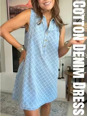 Modest, lightweight and has pockets 🙌🏼 #denimdress #churchdress #workdress #modestdress #sheathdress 82% cotton, 10% polyester, 8% Viscose