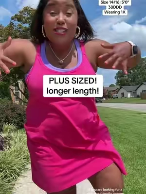 This one goes up to a size 5X and has a longer length! Adjustable straps. Pockets. I’m wearing a size 1X. #tiktokshopcreatorpicks #size14style #plussizefashion #plussizeromper #romperdress @COOTRY 