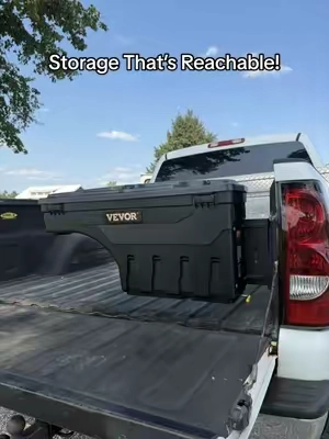 This swing out truck bed compartment is so handy. I don’t even have to get inside of my truck bed now. #tiktokshopjumpstartsale #vevor #toolbox #truckbed #trucktools 