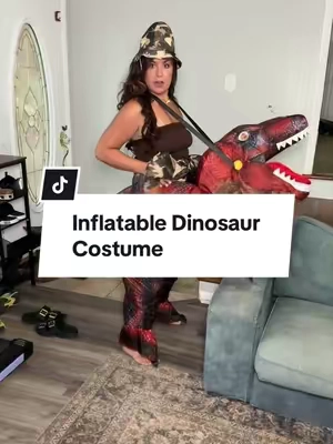 This inflatable T-Rex Halloween costume is one of those costumes that gets laughs everywhere you go. It’s lightweight, inflates quickly, and is perfect for Halloween parties, trick-or-treating, trunk-or-treat events, school spirit days, or funny costume contests. If you wait until October, these always become harder to find. #tiktokshopcreatorpicks #tiktokshopfinds #tiktokshophalloween 