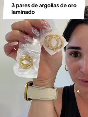 Gold-Plated . Argollas de oro laminado . #orolaminado #orolaminado14k #argollas 