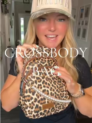 Replying to @Margaret Townsend I usually put my smaller I&R wallet in here but it also fits this bigger Montana one too!! #crossbody #crossbodybag #crossbodypurse #fallbag crossbody bag purse fall bag leopard print 