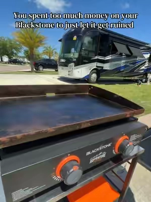 You paid good money for your Blackstone, don’t let it get ruined.  #rvlife #campinglife #outdoorliving #grillingseason #outdoorcooking 