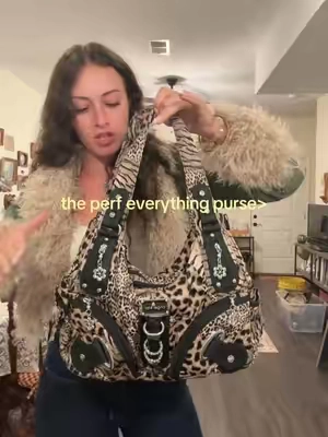 Y2K leopard print baddie purse #leopardprint #y2kpurse #2000s #pursetok #fashiontiktok 