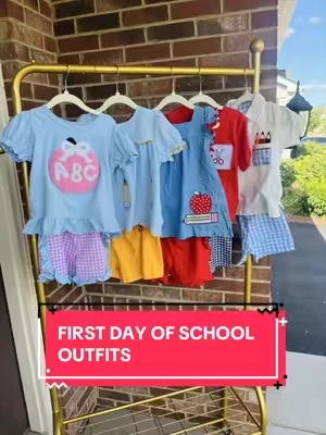 First day of school outfit ideas for toddlers 🍎✏️👶🏼 #firstdayofschool #schooloutfit #backtoschoolshopping #toddleroutfit #preschool 