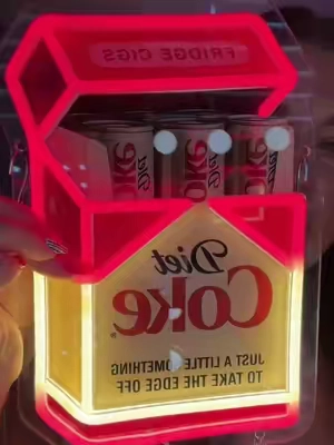someone take my card away 😂🥤  #neonsign #dopaminedecor #roomdecor 