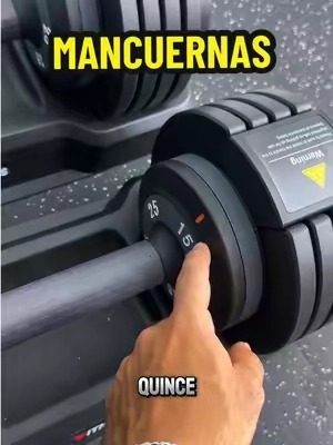Mancuernas Ajustables de 15 a 55 Libras #dumbbells #homegym #garagegym 