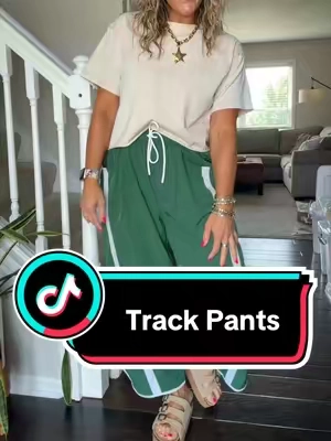 These track pants are EVERYTHING! ✨ They have the perfect relaxed fit, are incredibly lightweight and comfortable, and come in so many gorgeous colors. They’re one of those pants you can throw on with a tank, tee, sweatshirt, or sweater and instantly have a cute outfit. Whether you’re running errands, traveling, lounging, or heading out for a casual day, these are the pants you’ll keep reaching for. They’re sporty, flattering, and so easy to style! Trust me… once you get one color, you’ll want more!  #tiktokshopsummersale #summervibes #TrackPants #AthleisureStyle #EverydayFashion